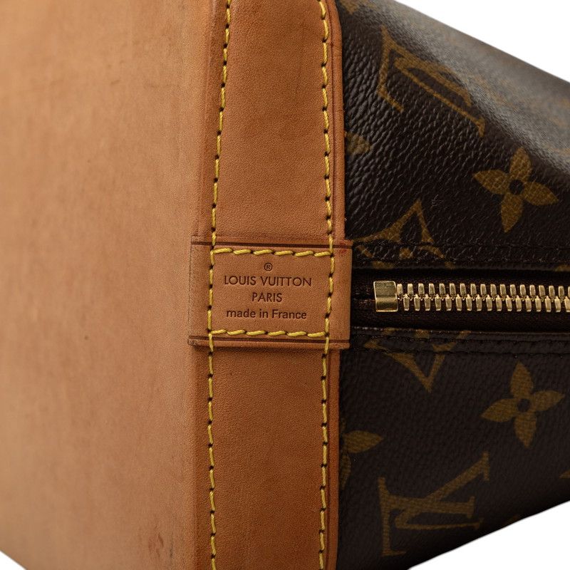 Louis Vuitton Monogram Alma PM Handbag Brown Leather — view 5