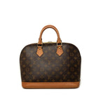 Louis Vuitton Monogram Alma PM Handbag Brown Leather