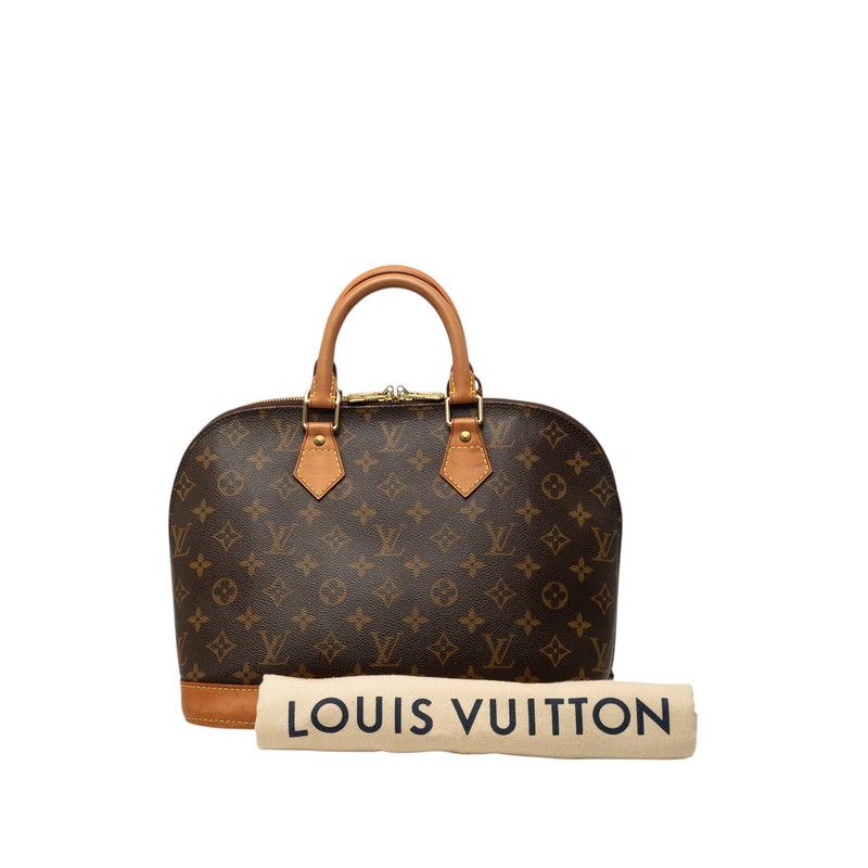 Louis Vuitton Monogram Alma PM Handbag Brown Leather — view 7