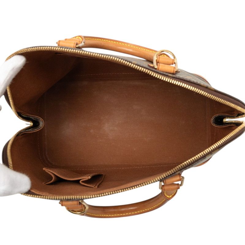 Louis Vuitton Monogram Alma PM Handbag Brown Leather — view 4