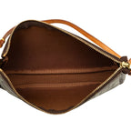 Louis Vuitton Monogram Graffiti Pochette Soir Shoulder Bag Pouch Brown Khaki — view 4