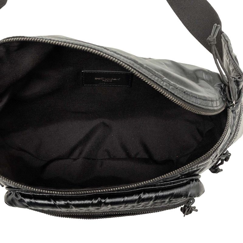 Saint Laurent Nuxx Waist Bag Black Nylon Polyamide — view 4