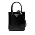 Prada 2-Way Shoulder Bag Black Leather