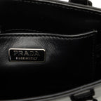 Prada 2-Way Shoulder Bag Black Leather — view 5