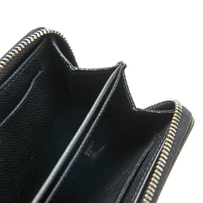 Louis Vuitton Damier Graphite Zippy Coin Purse Black Leather — view 7