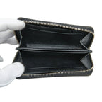 Louis Vuitton Damier Graphite Zippy Coin Purse Black Leather — view 6