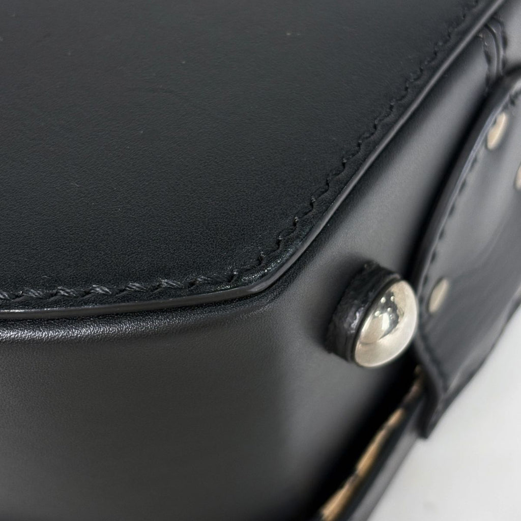Saint Laurent Mika Box Handbag 2-Way Leather Black — view 3