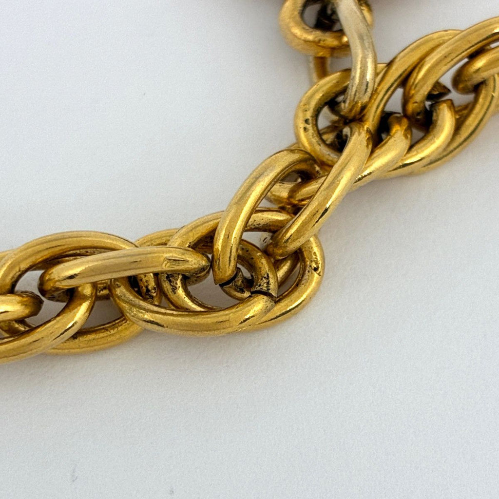 Chanel Necklace CC Logo Coin Gold Plated — view 5