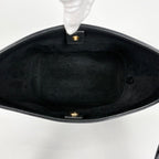 Celine Small Bucket Cuile Triomphe Shoulder Bag Leather Black — view 8
