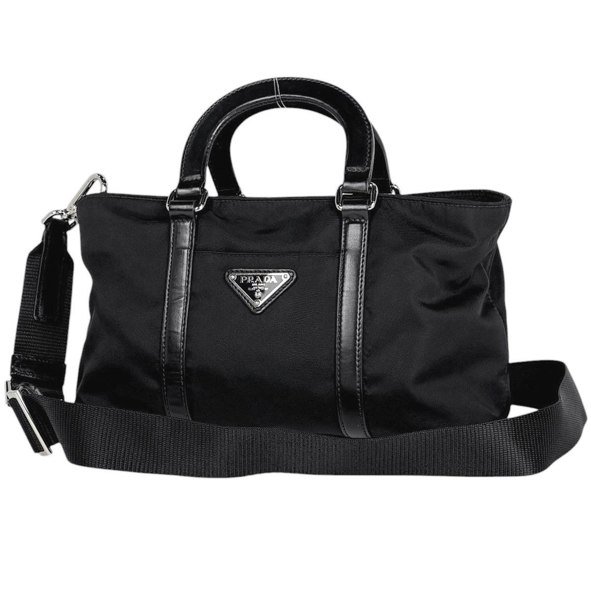Prada Handbag 2-Way Nylon Black