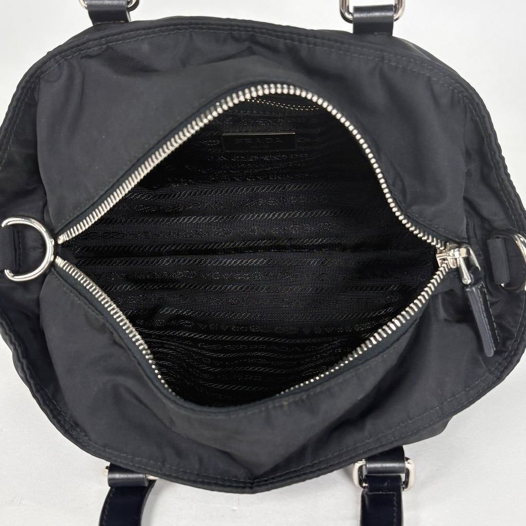Prada Handbag 2-Way Nylon Black — view 6