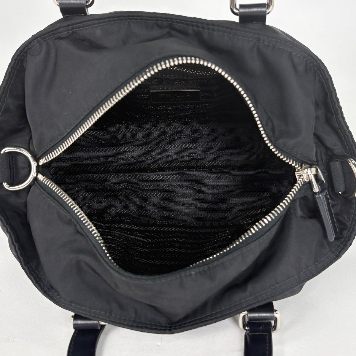 Prada Handbag 2-Way Nylon Black — view 6