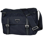 Prada Shoulder Bag Tessuto Nylon Blue