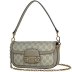 Gucci Handbag Horsebit 2-Way GG Supreme Beige