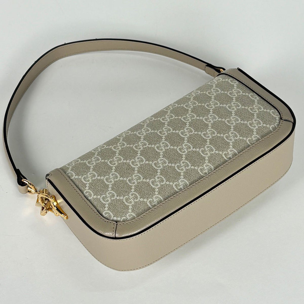 Gucci Handbag Horsebit 2-Way GG Supreme Beige — view 2