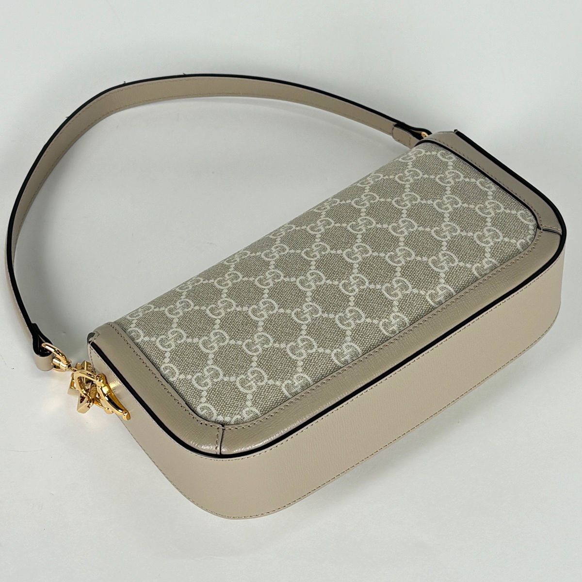 Gucci Handbag Horsebit 2-Way GG Supreme Beige — view 2