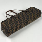 Fendi Handbag Zucca Pattern Canvas Brown — view 2