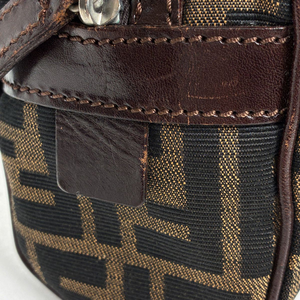 Fendi Handbag Zucca Pattern Canvas Brown — view 4