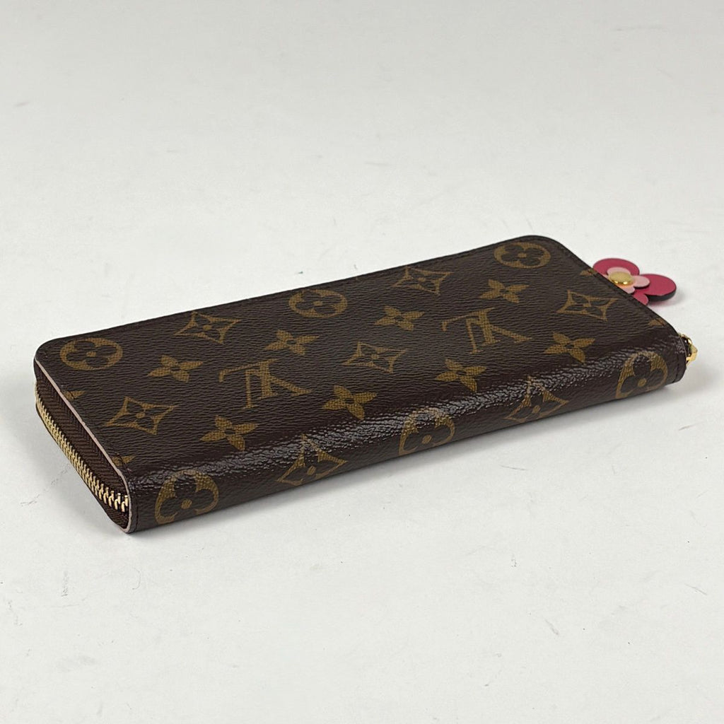 Louis Vuitton Portefeuille Clemence Wallet Zip Around Monogram Brown — view 2