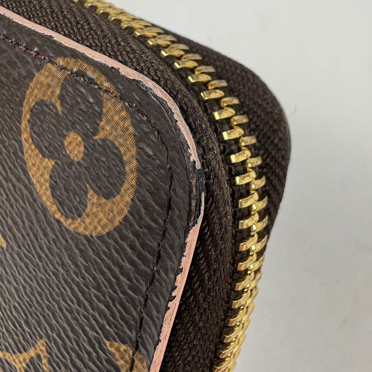 Louis Vuitton Portefeuille Clemence Wallet Zip Around Monogram Brown — view 4