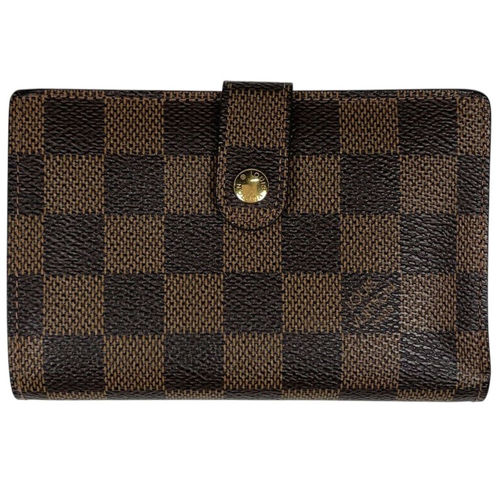 Louis Vuitton Porte-Monnaie Biet Viennois Bifold Wallet Kiss Lock Damier Brown