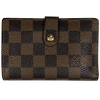 Louis Vuitton Porte-Monnaie Biet Viennois Bifold Wallet Kiss Lock Damier Brown