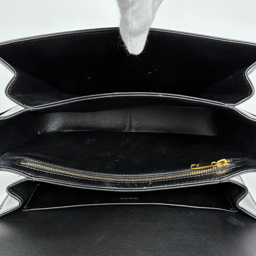 Celine Shoulder Bag Triomphe Vache Black — view 8