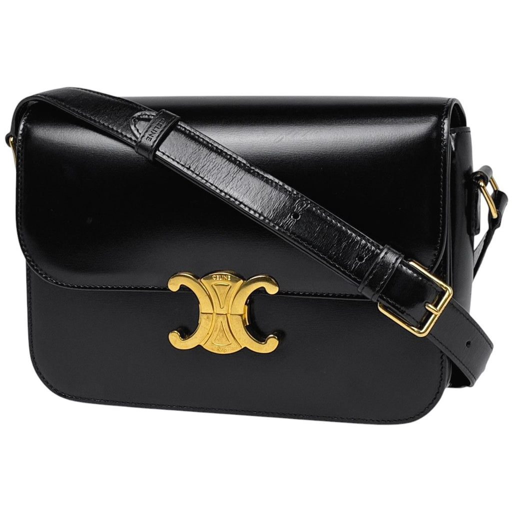 Celine Shoulder Bag Triomphe Vache Black