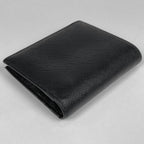 Prada Saffiano Triangle Wallet Bifold Leather Nero — view 2