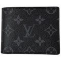 Louis Vuitton Portefeuille Calf Bifold Wallet Monogram Eclipse Noir