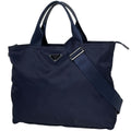 Prada Tote 2-Way Nylon Navy