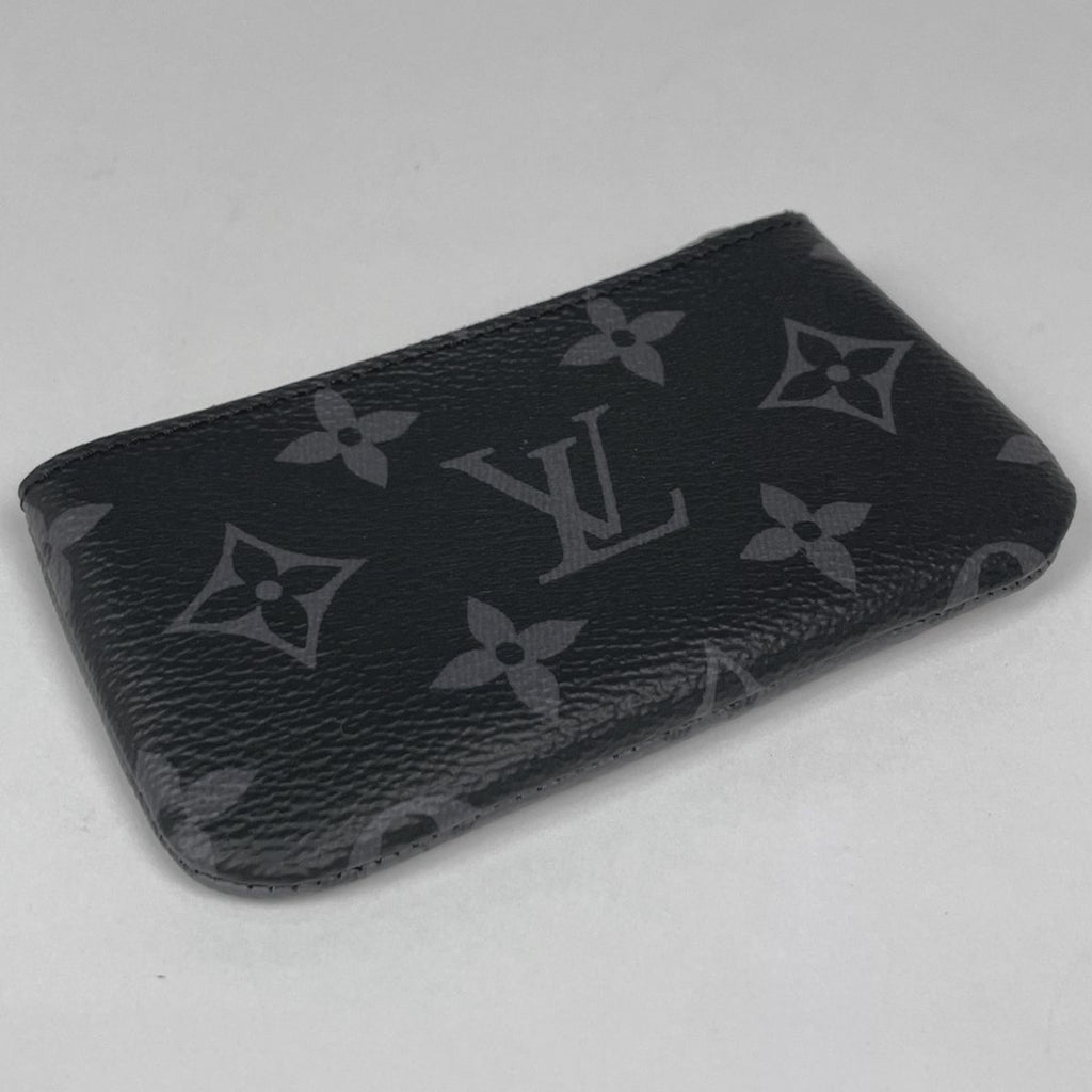 Louis Vuitton Card & Key Case Pochette Cles Coin Monogram Eclipse Reverse Noir — view 2