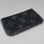 Louis Vuitton Card & Key Case Pochette Cles Coin Monogram Eclipse Reverse Noir — view 2