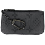 Louis Vuitton Card & Key Case Pochette Cles Coin Monogram Eclipse Reverse Noir
