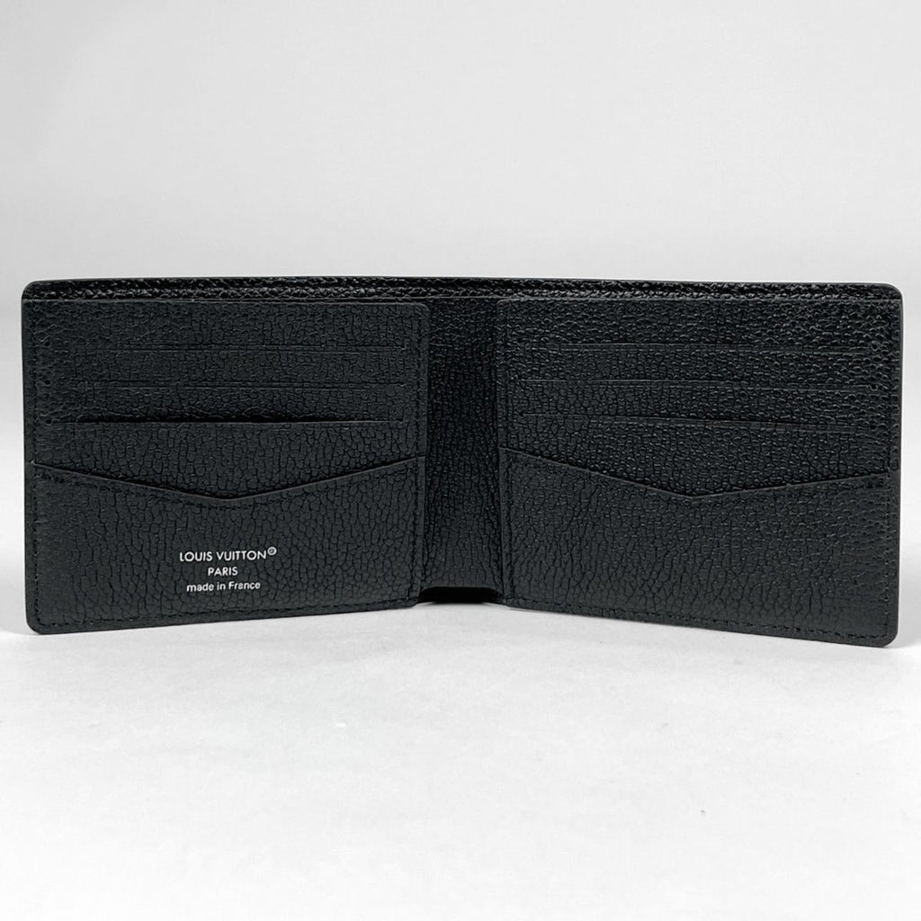 Louis Vuitton Portefeuille Calf Bifold Wallet Damoflage Leather Noir — view 6
