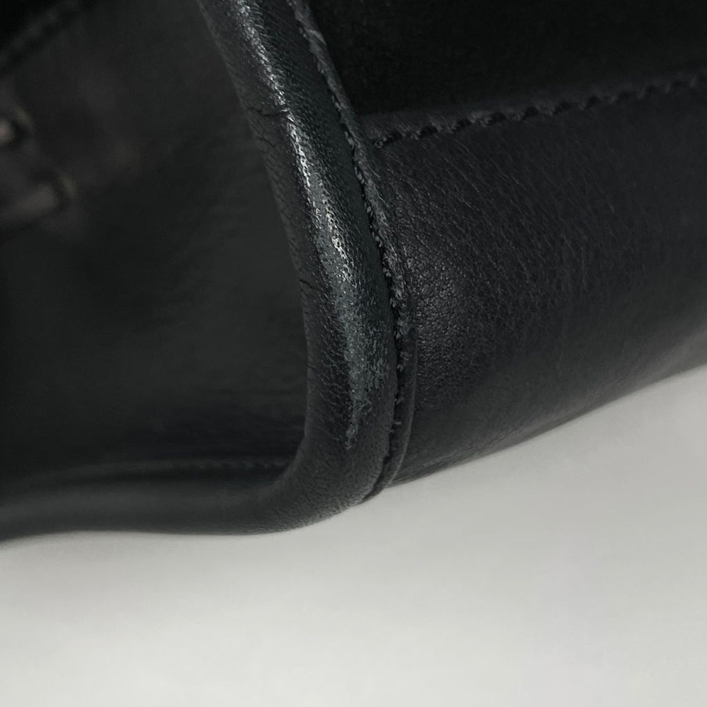 Loewe Handbag Amazona 28 Anagram Suede Black — view 3
