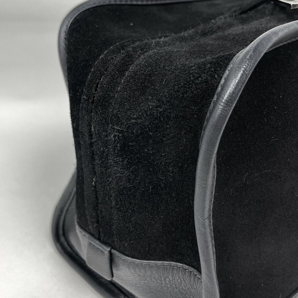 Loewe Handbag Amazona 28 Anagram Suede Black — view 4