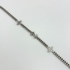 Louis Vuitton Monogram Low Necklace Metal Silver — view 2