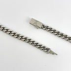Louis Vuitton Monogram Low Necklace Metal Silver — view 3