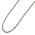 Louis Vuitton Monogram Low Necklace Metal Silver