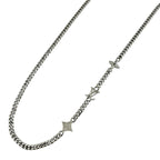 Louis Vuitton Monogram Low Necklace Metal Silver