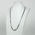 Louis Vuitton Monogram Low Necklace Metal Silver — view 4