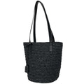 Saint Laurent Tote Pannier Small Basket Raffia Black