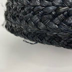 Saint Laurent Tote Pannier Small Basket Raffia Black — view 3