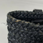 Saint Laurent Tote Pannier Small Basket Raffia Black — view 4