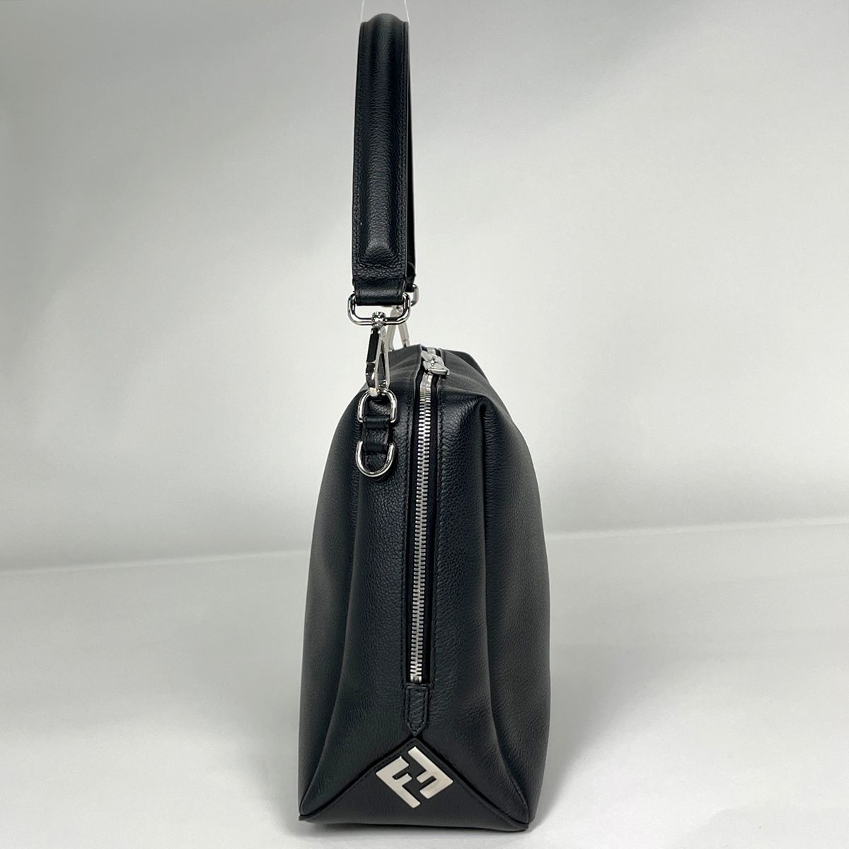Fendi Handbag Louis Large 2-Way Leather Black — view 4