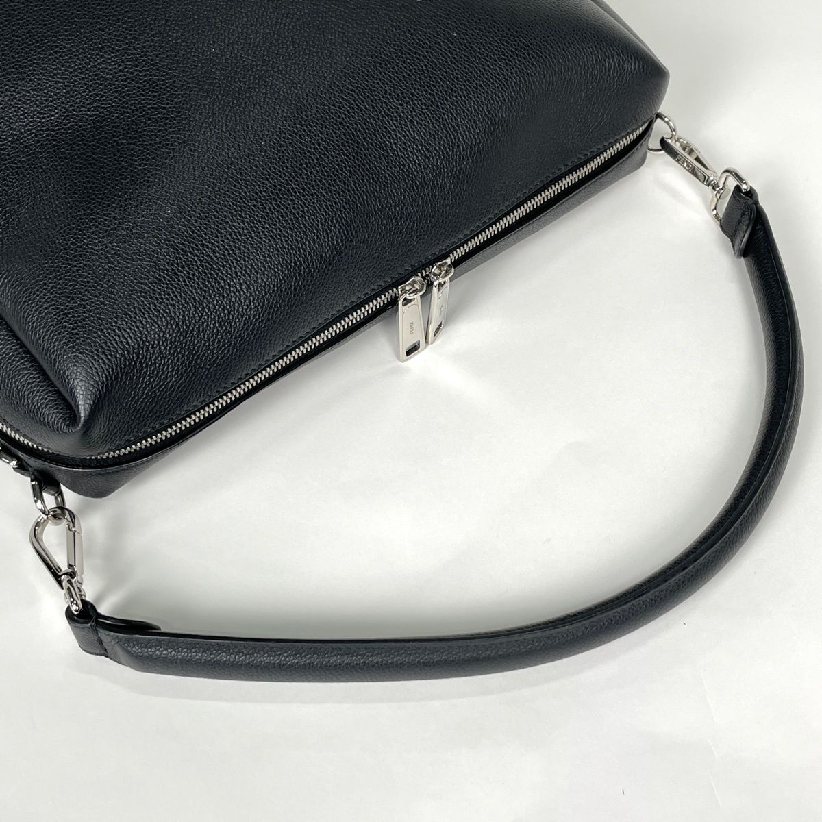 Fendi Handbag Louis Large 2-Way Leather Black — view 8