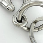 Hermes Key Holder Cheval Horse Key Ring Metal Silver — view 5