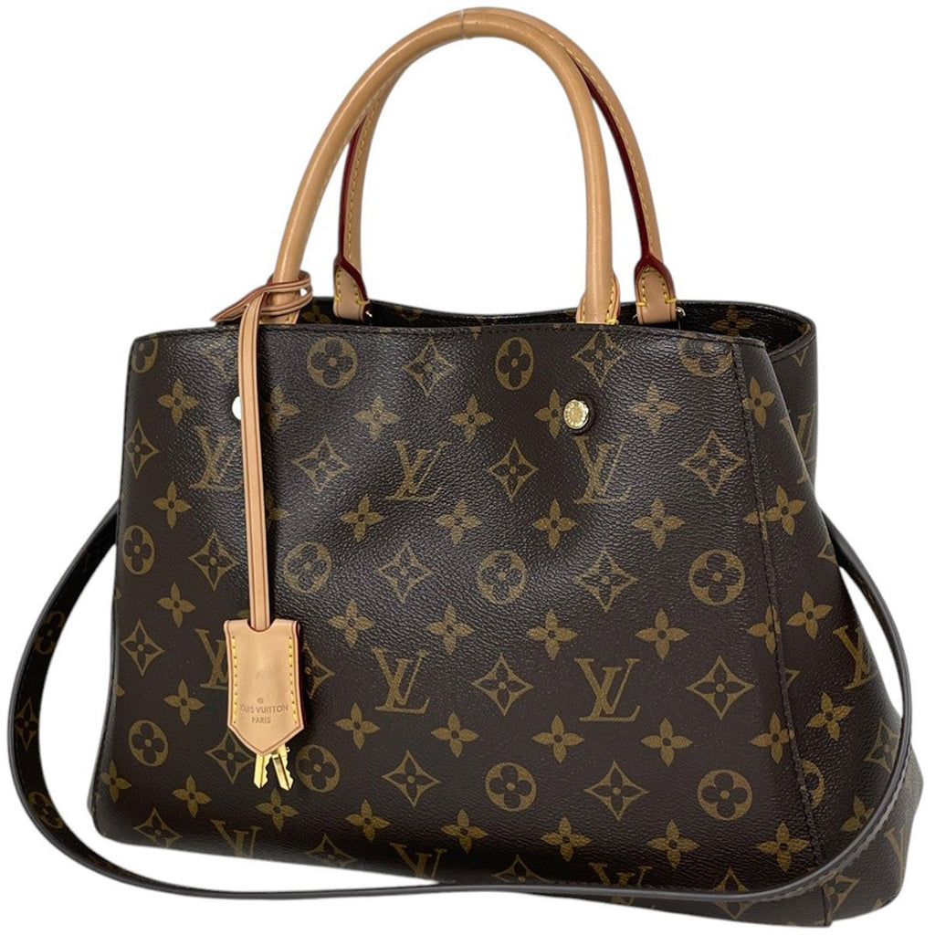 Louis Vuitton Montaigne MM Handbag 2-Way Monogram Brown