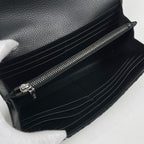 Dior Saddle Long Flap Wallet Oblique Jacquard Cotton Black — view 6